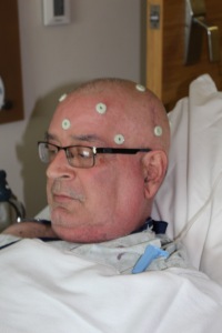 Tim, in July, before his second brain resection.